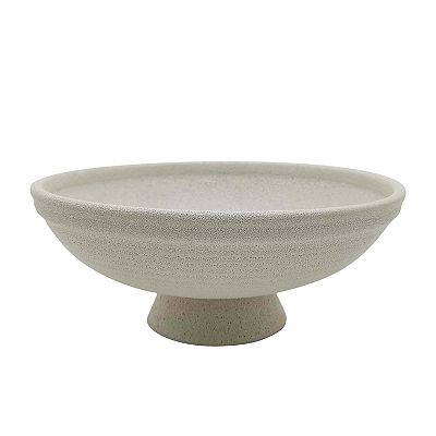 Everyday Decor Ribbed Decorative Bowl Table Decor