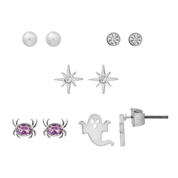 Spider Stainless Steel Stud Earrings