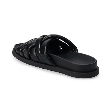 puffy slide sandals
