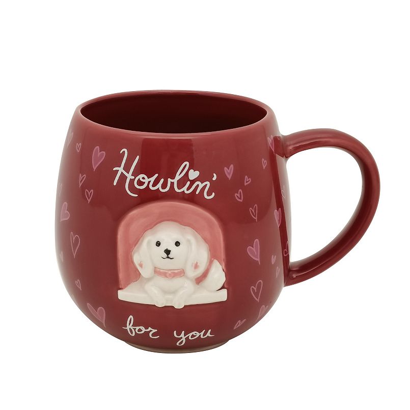 Celebrate Together Valentine's Day Dog In Window Mug