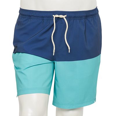 Big Tall Trinity Coast 9 in. Colorblock Swim Trunks