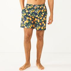 Men's Sonoma Goods For Life® Printed Full Elastic-Waistband Swim Trunks