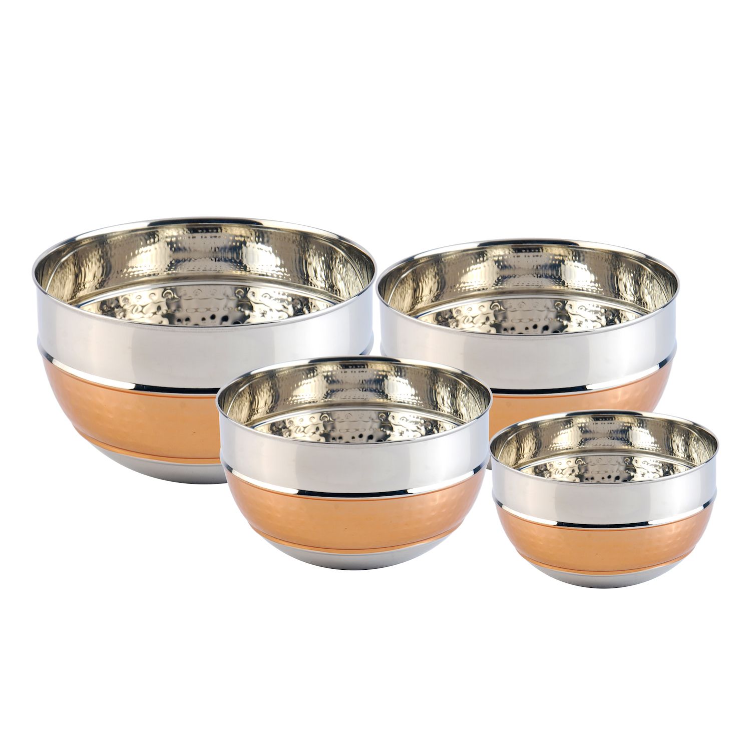 Nutrichef 6-Piece Stainless Steel Kitchen Mixing Bowls Set