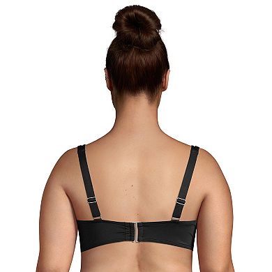 Plus Size Lands' End Twist Front Underwire G-Cup Bikini Top