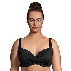 Women's Lands' End Twist-Front Underwire Bikini Top