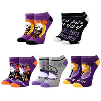 Disney's Hocus Pocus Women's 5-Pack Ankle Socks