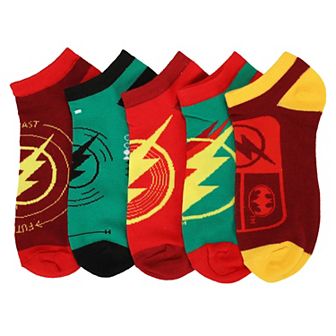 Women's The Flash Logo 5-Pack Ankle Socks