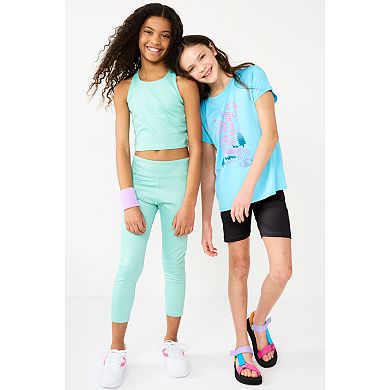 Girls 7-20 Tek Gear® High-Waisted Side Pocket 7/8 Leggings in Regular & Plus