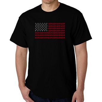 USA Flag - Men's Word Art T-shirt