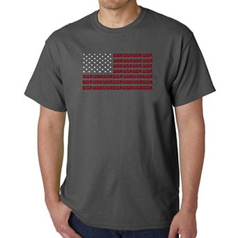 USA Flag - Men's Word Art T-shirt