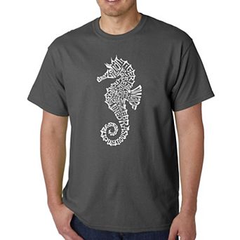 Types Of Seahorse - Men's Word Art T-shirt