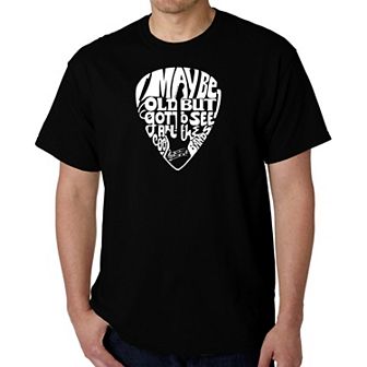 Guitar Pick - Men's Word Art T-shirt