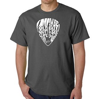 Guitar Pick - Men's Word Art T-shirt