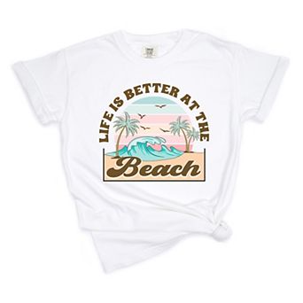 Better At The Beach Wave Garment Dyed Tee