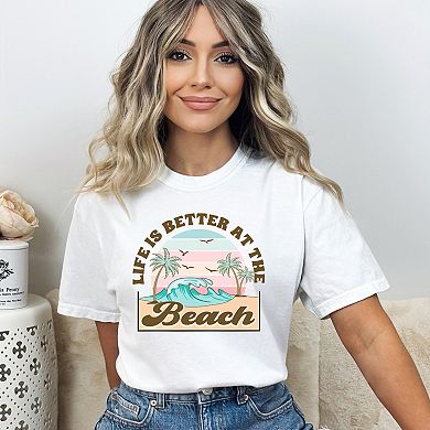 Better At The Beach Wave Garment Dyed Tee