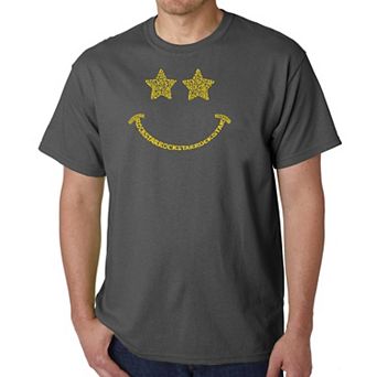 Rockstar Smiley - Men's Word Art T-shirt