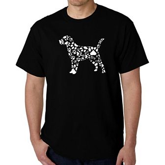 Dog Paw Prints - Men's Word Art T-shirt