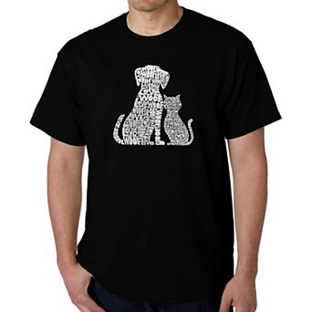 Dogs And Cats - Men's Word Art T-shirt