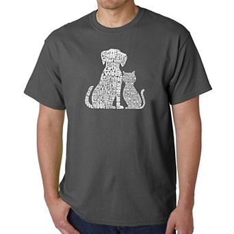 Dogs And Cats - Men's Word Art T-shirt
