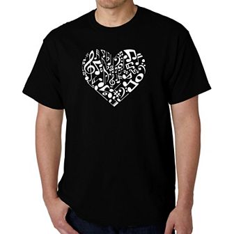 Heart Notes - Men's Word Art T-shirt