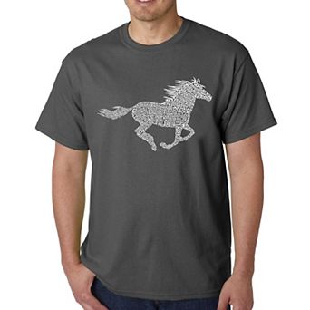 Horse Breeds - Men's Word Art T-shirt
