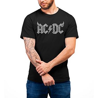 ACDC Song Titles - Men's Word Art T-shirt
