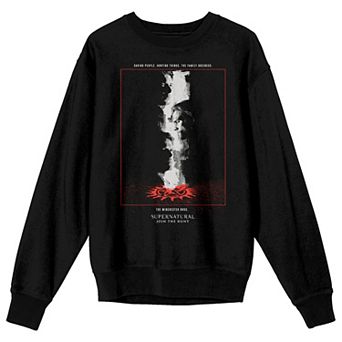 Men's Supernatural To Hell Long Sleeve Graphic Pullover