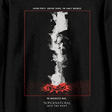 Men's Supernatural To Hell Long Sleeve Graphic Pullover