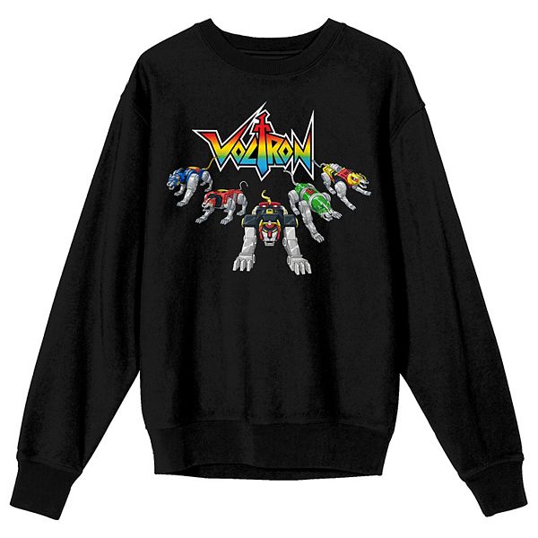 Men's Voltron Lion Force Robots Long Sleeve Graphic Pullover