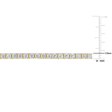 Stella Grace 18k Gold Over Silver Lab-Created Moissanite Tennis Bracelet