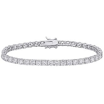 Stella Grace Sterling Silver Lab-Created Moissanite Tennis Bracelet
