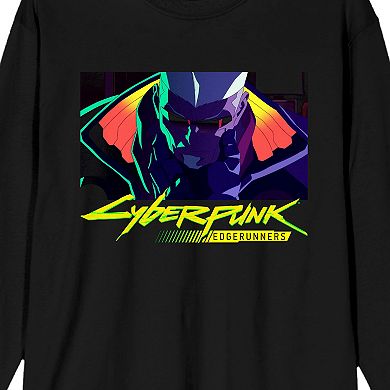 Men's Cyberpunk Edgerunners Maine Long Sleeve Graphic Tee