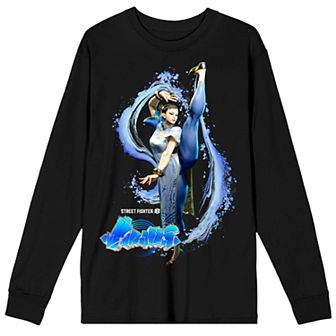 Men's Street Fighter VI Chun Li Long Sleeve Graphic Tee