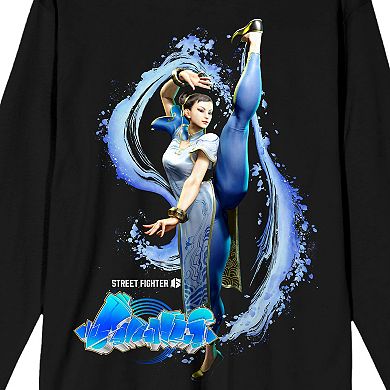 Men's Street Fighter VI Chun Li Long Sleeve Graphic Tee