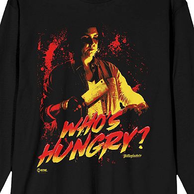 Men's Yellowjackets Whos Hungry Long Sleeve Graphic Tee