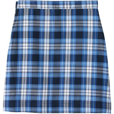 Girls 7-16 Lands' End School Uniform Slim Plaid Below the Knee A-Line Skirt
