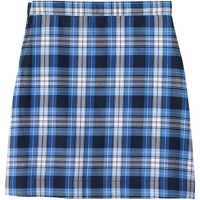 Girls 7-16 Lands' End School Uniform Slim Plaid Below the Knee A-Line Skirt