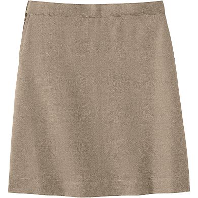 Girls 4-16 Lands' End School Uniform Below the Knee Solid A-Line Skirt