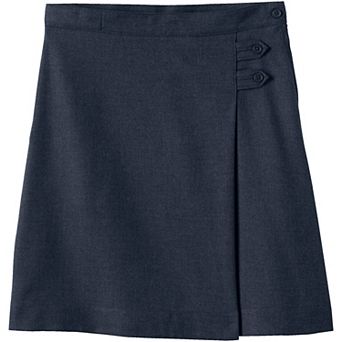 Girls 4-16 Lands' End School Uniform Below the Knee Solid A-Line Skirt