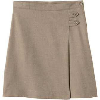 Girls 4-16 Lands' End School Uniform Below the Knee Solid A-Line Skirt