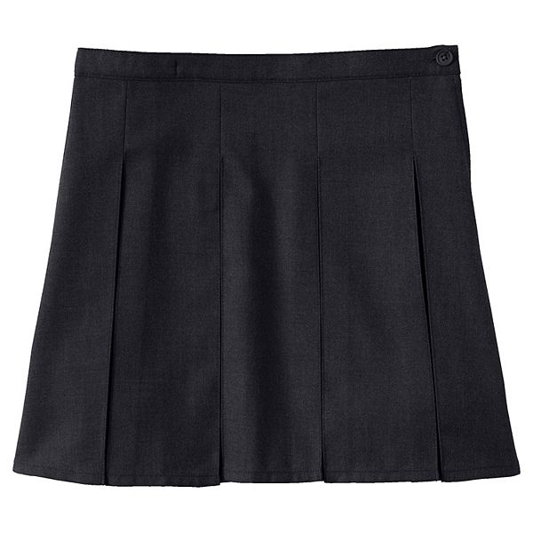 Girls 4-16 Lands' End School Uniform Top of Knee Box Pleated Skirt