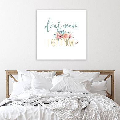 COURTSIDE MARKET Bloom Mom Inspiration I Canvas Wall Art