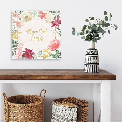 COURTSIDE MARKET All You Need Is Love III Canvas Wall Art