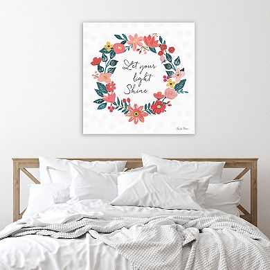 COURTSIDE MARKET BrIght Petals IV Canvas Wall Art