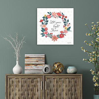 COURTSIDE MARKET BrIght Petals IV Canvas Wall Art