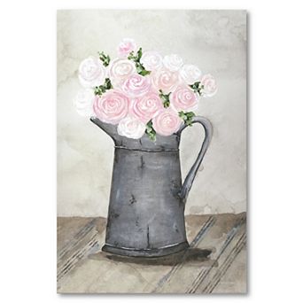 COURTSIDE MARKET Galvanized Pitcher Canvas Wall Art