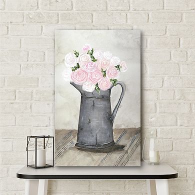 COURTSIDE MARKET Galvanized Pitcher Canvas Wall Art
