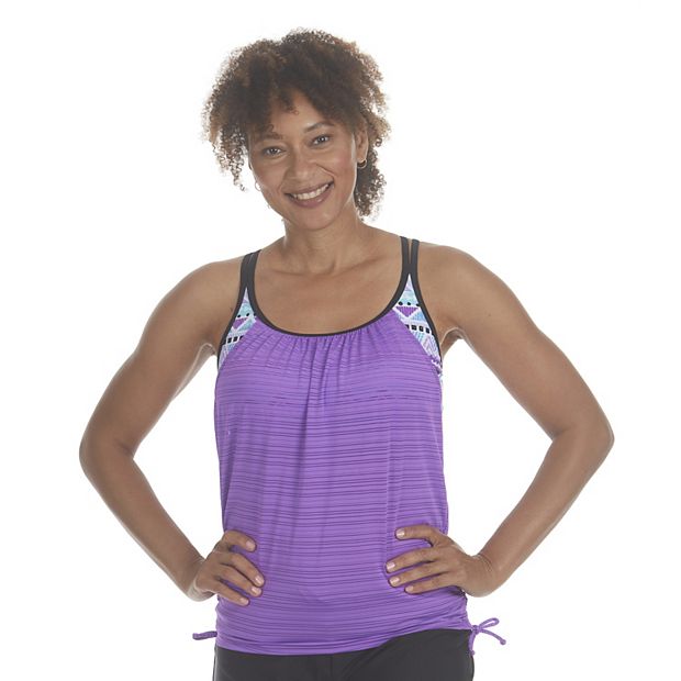 Zeroxposur ruched tankini store top