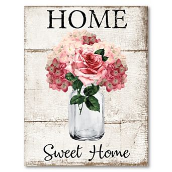 COURTSIDE MARKET Home Bloom Canvas Wall Art