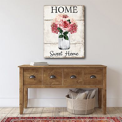 COURTSIDE MARKET Home Bloom Canvas Wall Art